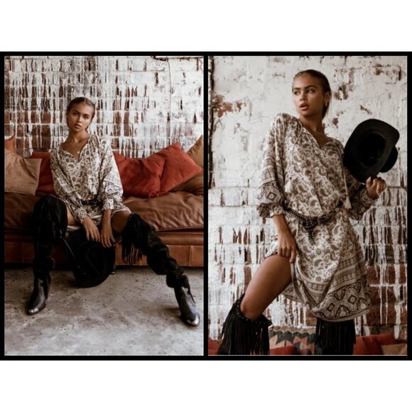 💕SPELL & THE GYPSY💕 Journey Boho Dress ~ Ash Medium M NWT - Picture 3 of 16